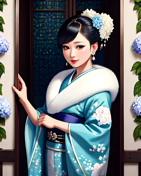 Furisode Fur Collar