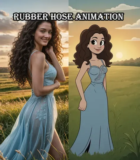 Gummischlauch-Animationsstil