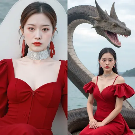 Hazte una foto con la serpiente gigante