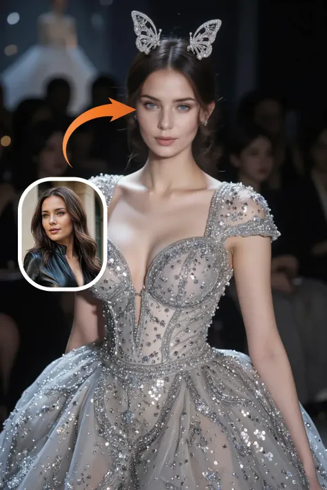 Vestido de noiva de lantejoulas