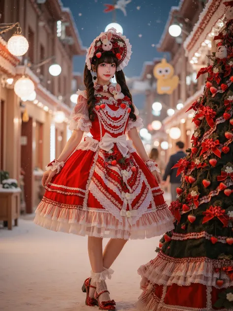 [Flux.1 D][Realistic] Christmas attire | 圣诞小裙叽