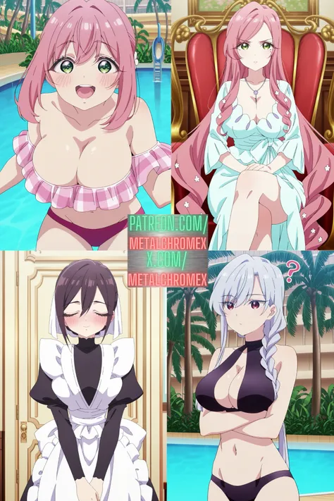 Mei Meido, Hakari and Hahari Hanazono, and Nano Eiai (The 100 Girlfriends Who Really, Really, Really Mei, Hakari, Hahari, Nano
