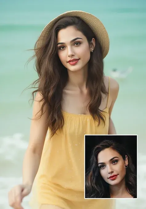 멀티 앵글 셀카를 업로드하여 실제 사진을 찍으세요