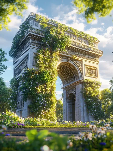 Все возвращается к жизни. - В здании растет трава