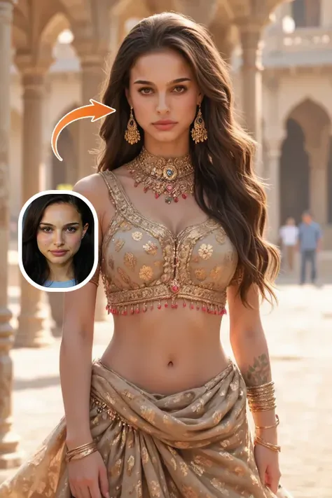 Sari içinde Hint tanrıçası👑 