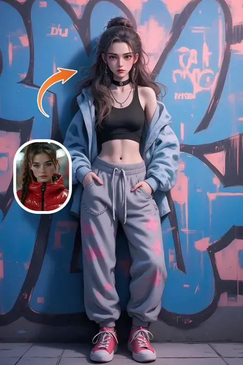 Chica callejera de dibujos animados😎