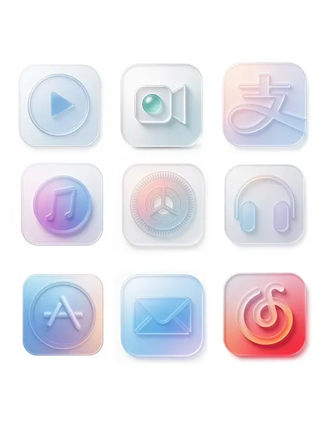 Konversi ikon menjadi tekstur buram WWDC2025 