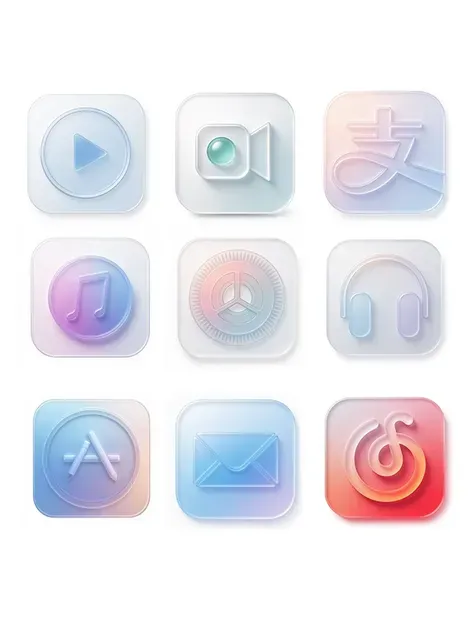 將圖標轉換為 WWDC2025 磨砂紋理 