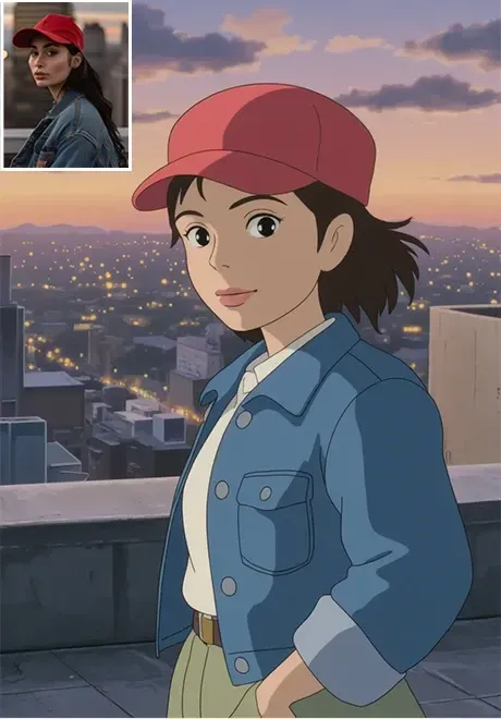 지브리 스타일 캐릭터