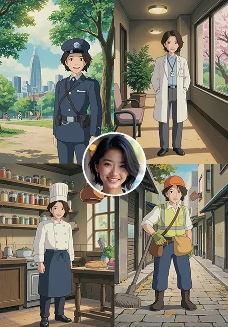 مولد موحد بالذكاء الاصطناعي（أسلوب جيبلي）