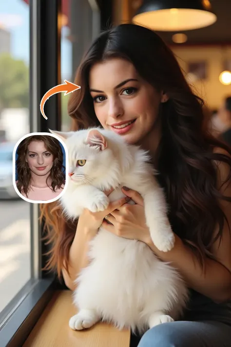 Super realistic cat's soft fur texture, freeze the warm moment full of love✨
<br>Want to generate the same photo of a cute girl holding a cat? Please upload a photo and click Create. It will become a super stunning photo in just 120 seconds! 📷