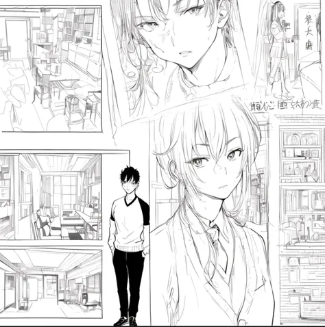 鉛筆画漫画期待