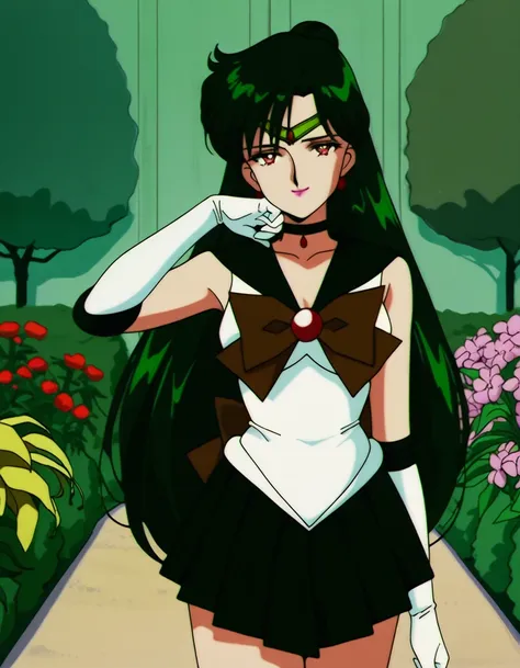Setsuna "Guardian of Time, Sailor Pluto, Puu" Meiou (冥王 せつな) - Sailor Moon (美少女戦士セーラームーン) Anime s3