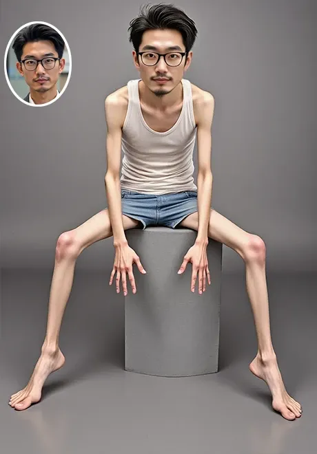 Estilo de corpo extremamente fino