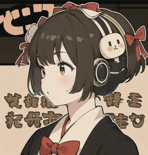 四蝶飾短髪図 2
