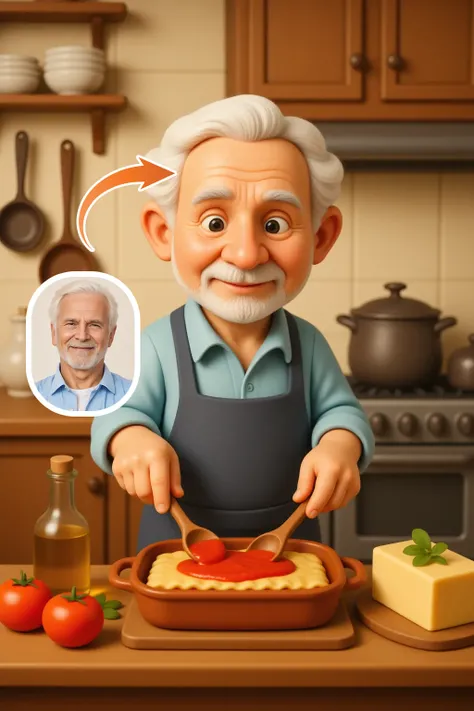 Lovely kitchen magic, delicious food is born at your fingertips💕<br>Want to generate the same 3D kitchen clay style photo? Please upload a photo and click create. It will become a super amazing photo in just 120 seconds! 📷