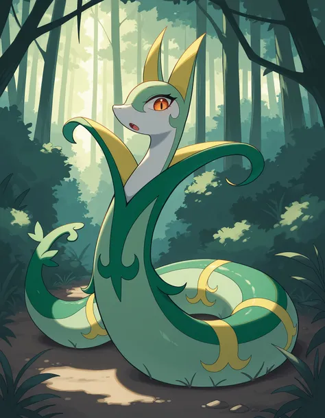 Serperior Pokemon Pony by Wanowano