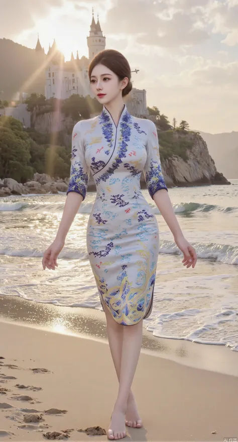 海航青花瓷旗袍-F.1