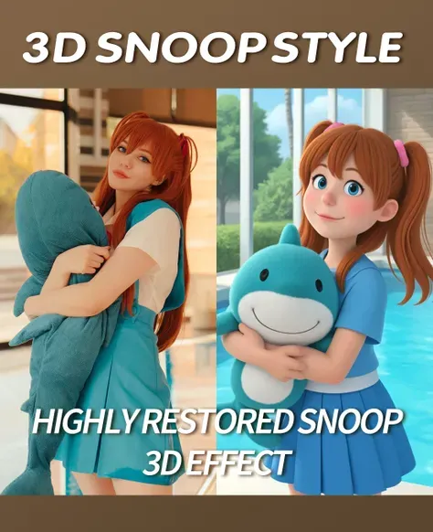 Hochauflösender 3D-Snoopy