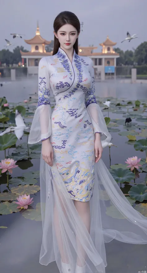 海航青花瓷旗袍-F.1