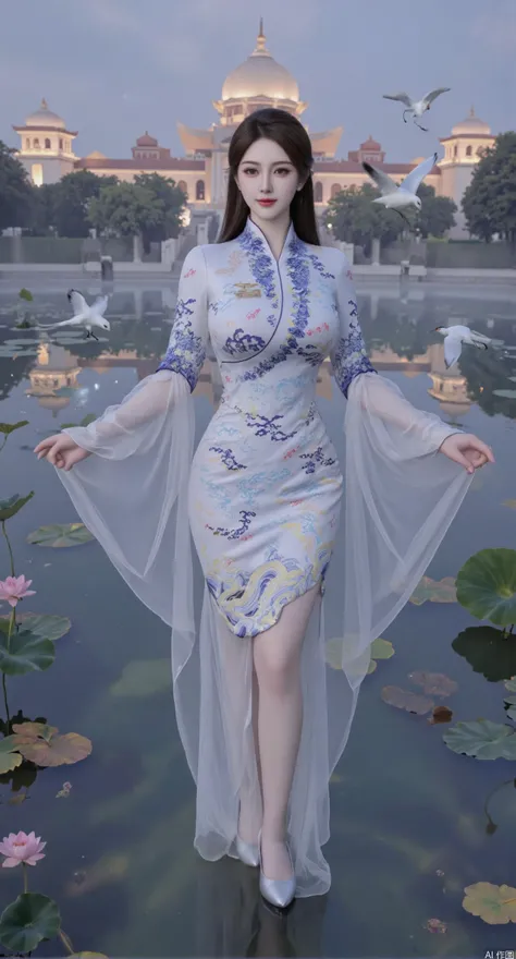 海航青花瓷旗袍-F.1