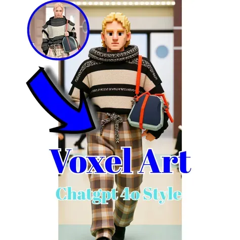Nghệ thuật Voxel phong cách Chatgpt 4o