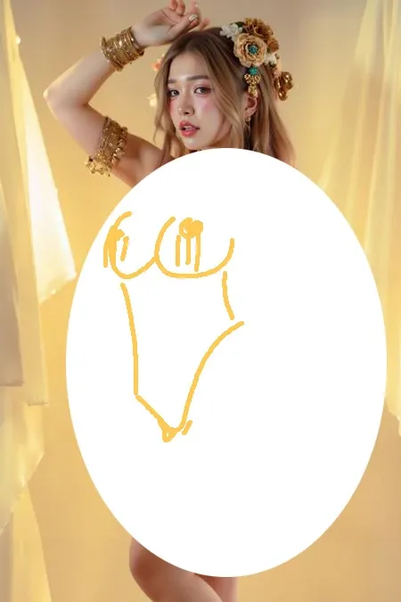 [FLUX.1 D] 金色比基尼 | gold bikini and ornate jewelry V2.0