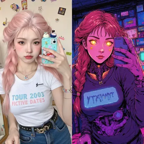 Rétro Cyber Noir Anime