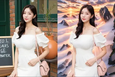 한 번의 클릭으로 자연스럽게 배경 변경