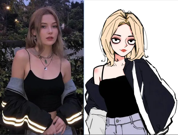 Rosto sombrio - Ilustração excêntrica e personalizada.