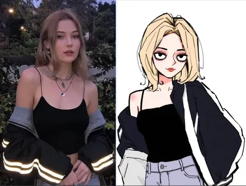 Gloomy face - Quirky and personalized illustration.