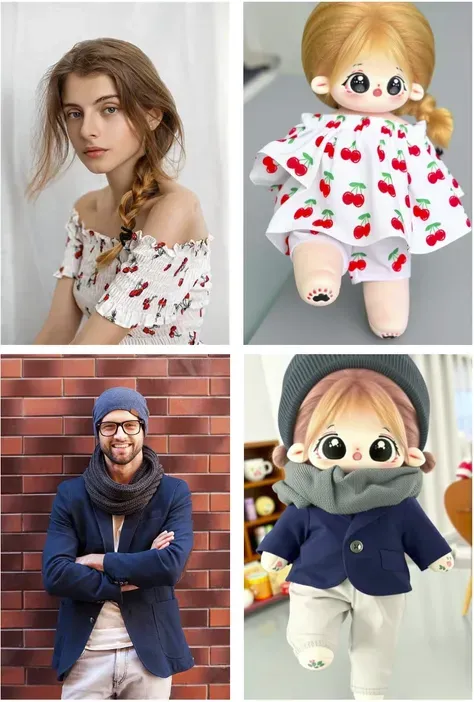 Grand-mère a cousu une poupée en coton exclusivement pour vous！