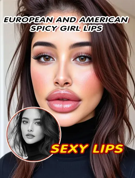 Bibir gadis pedas Eropa dan Amerika