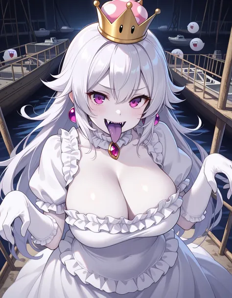 Princess King Boo / Princess Boo / PeachyBoo / Booette / Boosette - Super Mario Bros booru