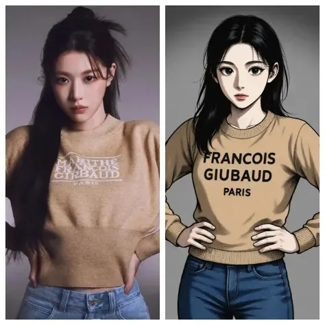 Pembuat foto gaya karakter manga Jepang