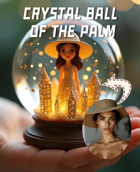 Quả cầu pha lê của bàn tay