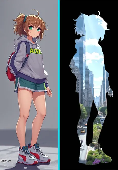 シルエットを通して世界を見る