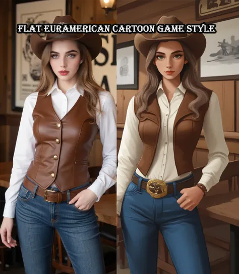 Estilo de jogo de desenho animado Euramericano plano