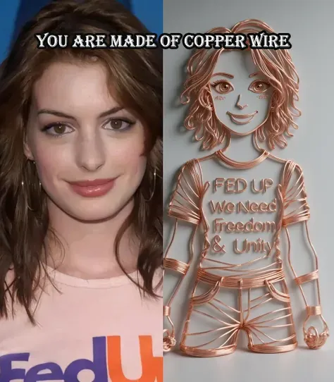 由铜线制成的你