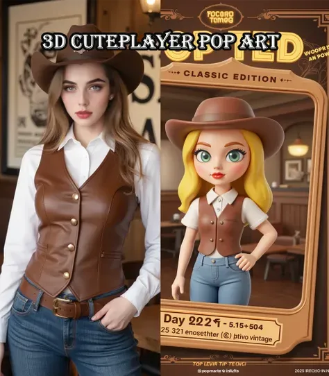 3D Cuteplayer Pop Art