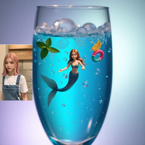 Русалочка в бокале