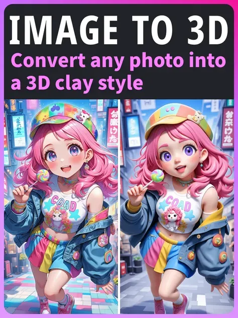 【TOP1】image turn to 3d style