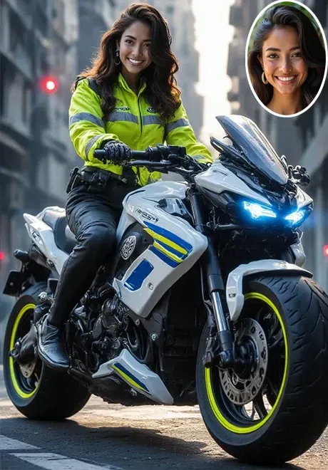 交通警察のスタイル