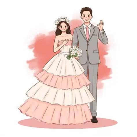 Wedding photos illustration