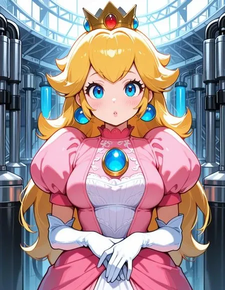 Princess Peach (ピーチ姫) - Super Mario Bros2 Illust