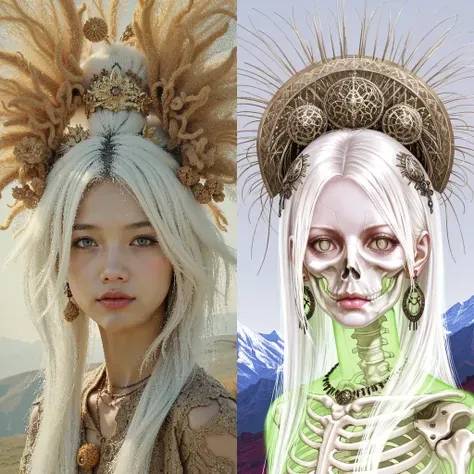 Beauté blanche des os