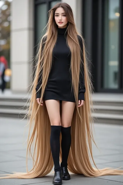 A beautiful woman's avatar，Easily make it super long hair（A photo with hair is required）