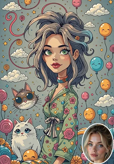 Ilustrasi seperti anak-anak