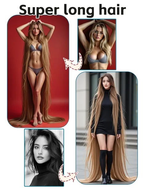 Exclusive super long hair