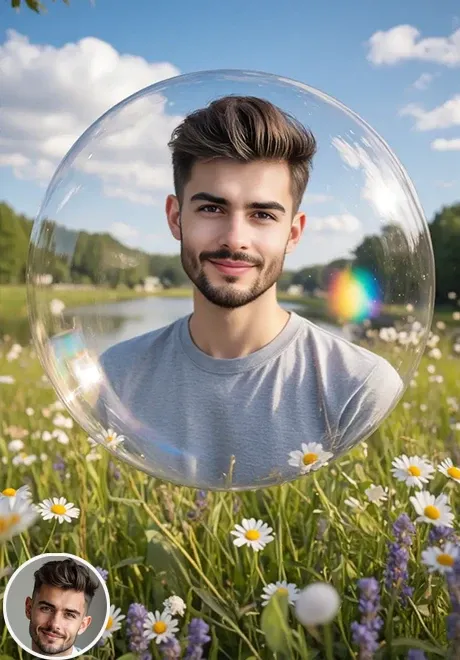 Fotografia di bolle d'arte